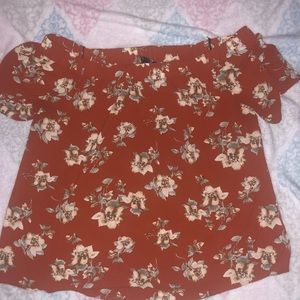 Floral off the shoulder top